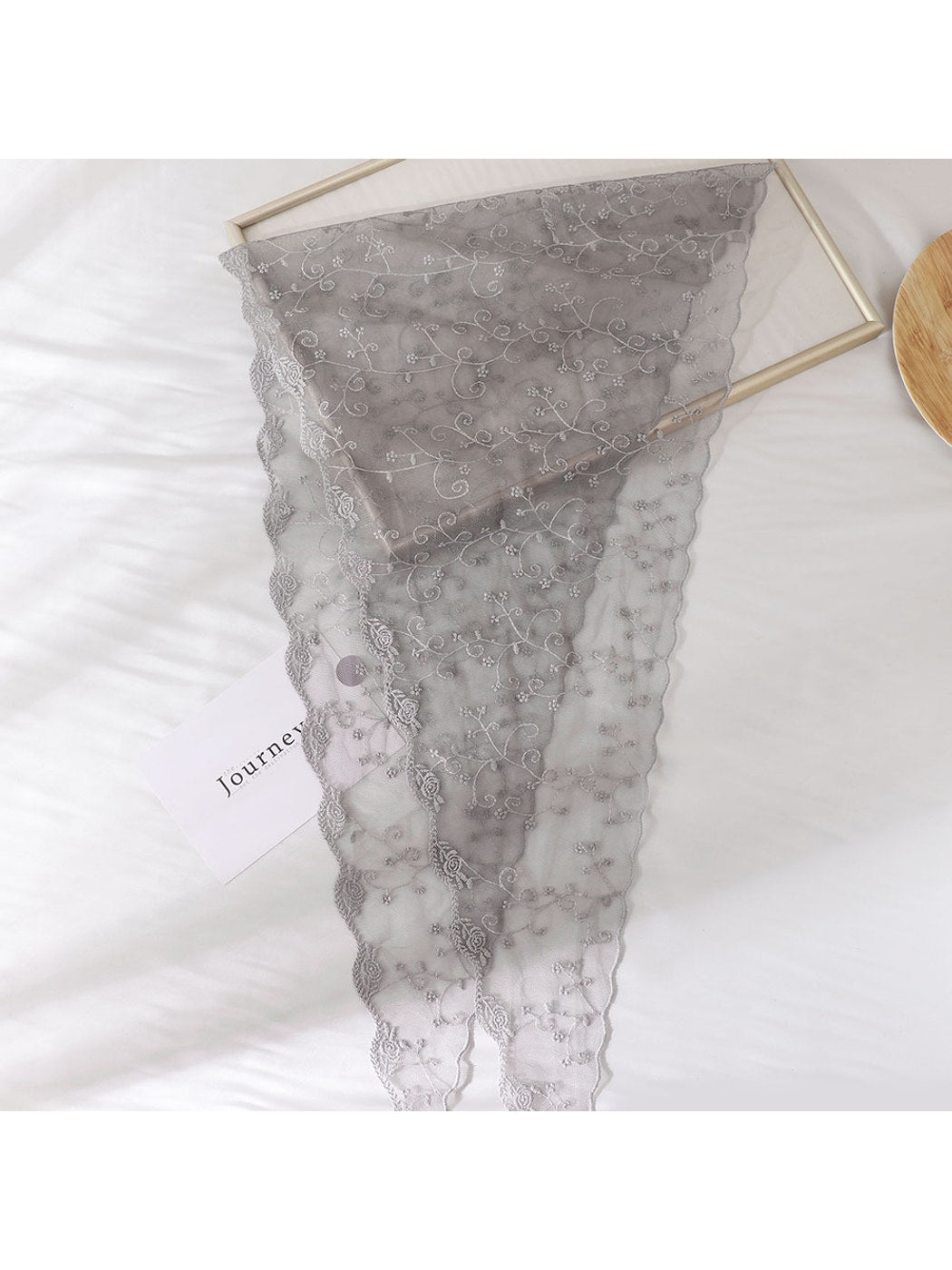 Scarvii - Sweet Floral Lace Airy Triangle Bandana