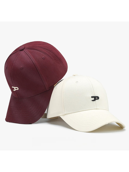 Haila - Round Crown Adjustable Curved Brim Baseball Cap