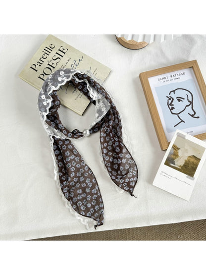 Scarvii - Retro Lace Narrow Decorative Scarf