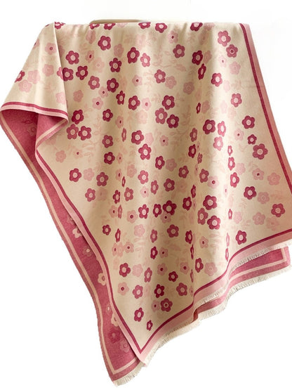 Scarvii - Vintage Classic Floral Shawl & Scarf