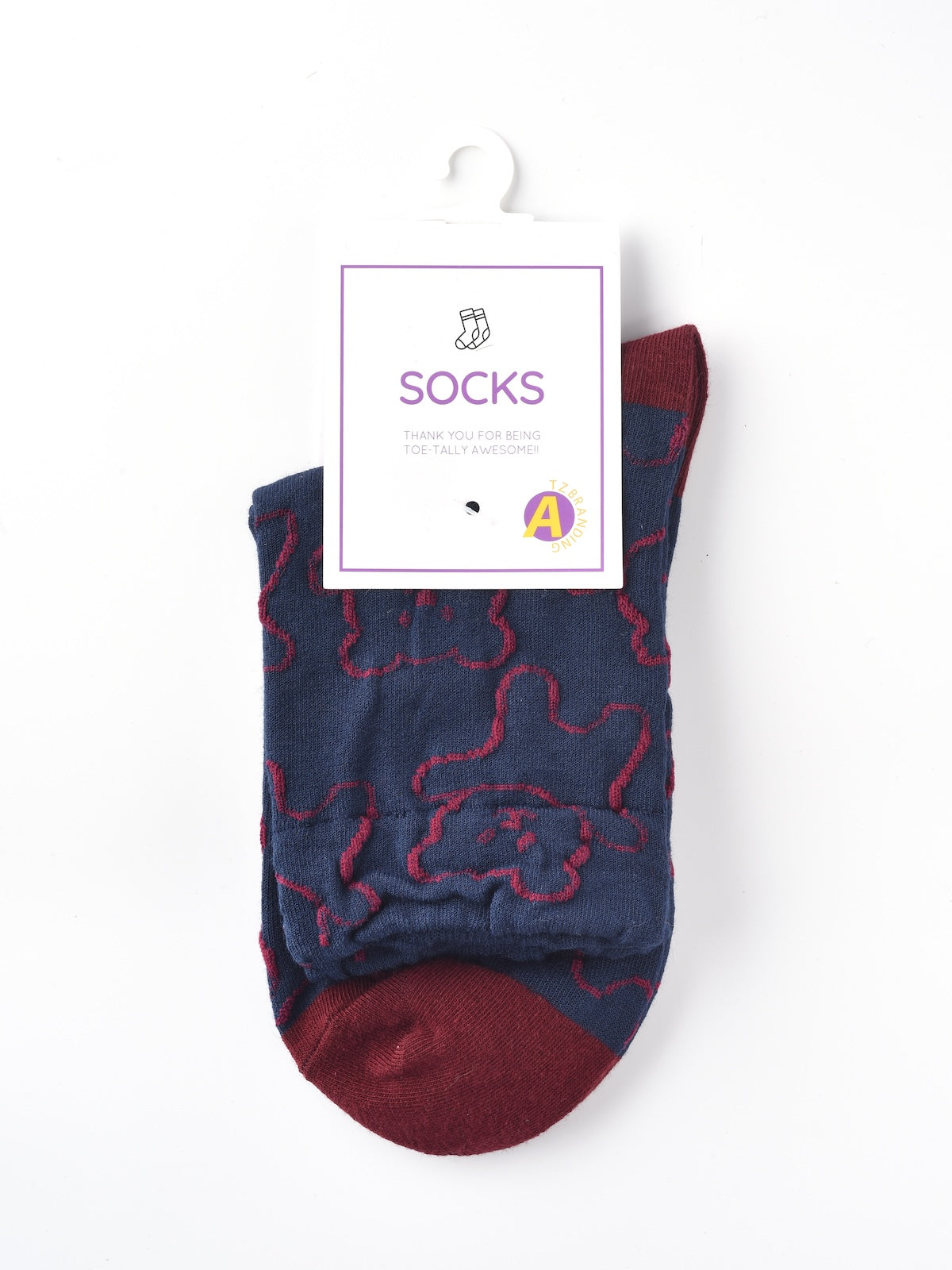 Rufia – Capsule Bear Outline Crew Socks