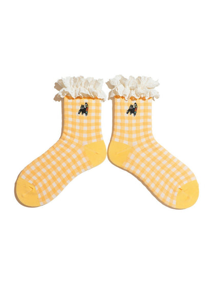 Rufia - Artist Illustration Colorful Crew Socks