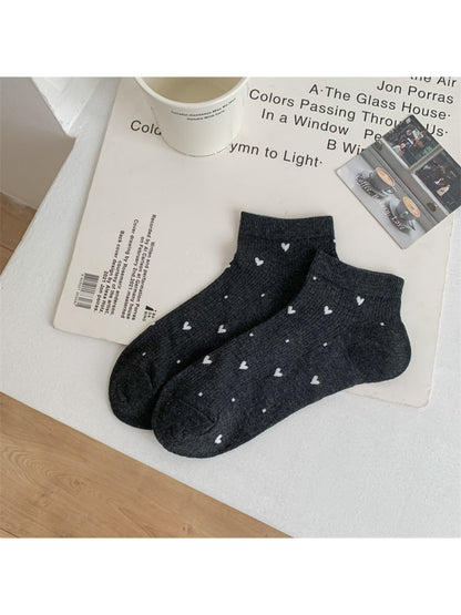 Packaging of Rufia ankle socks with visible mini heart pattern and brand label