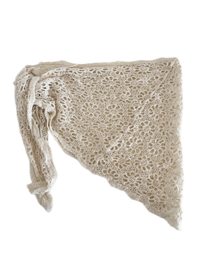 Scarvii - Daisy Lace Tie Front Scarf