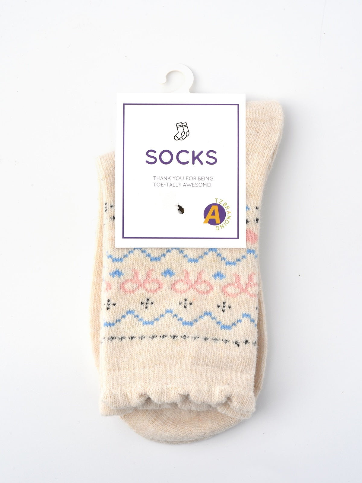 Rufia - Christmas Bow Patterned Warm Socks