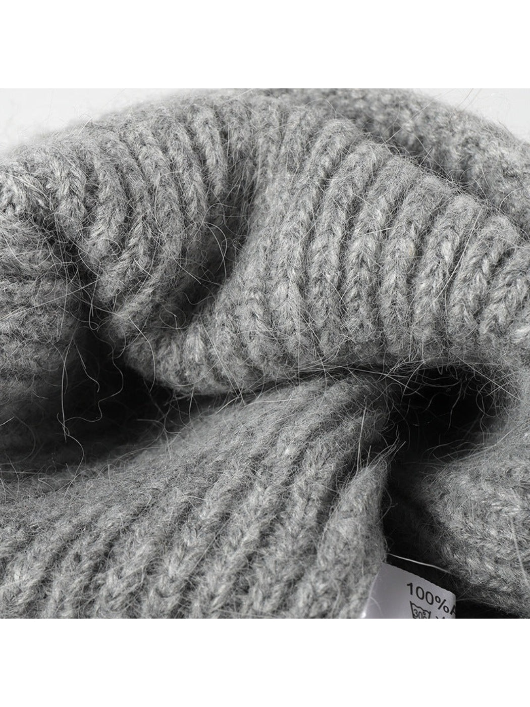 Haila - Contrast-Stitch Cuffed Knit Beanie