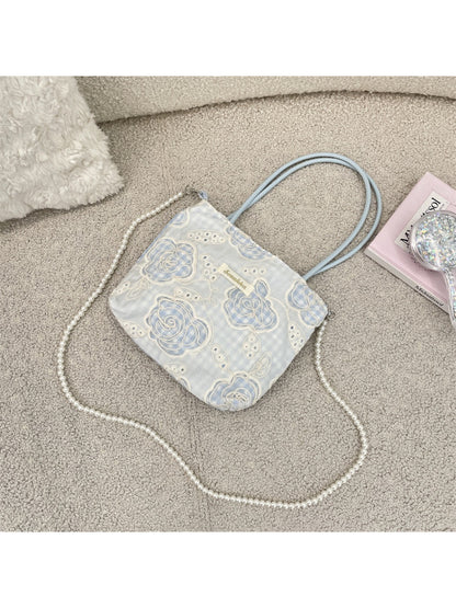 Cosbai - Embroidered Floral Mini Crossbody Bag