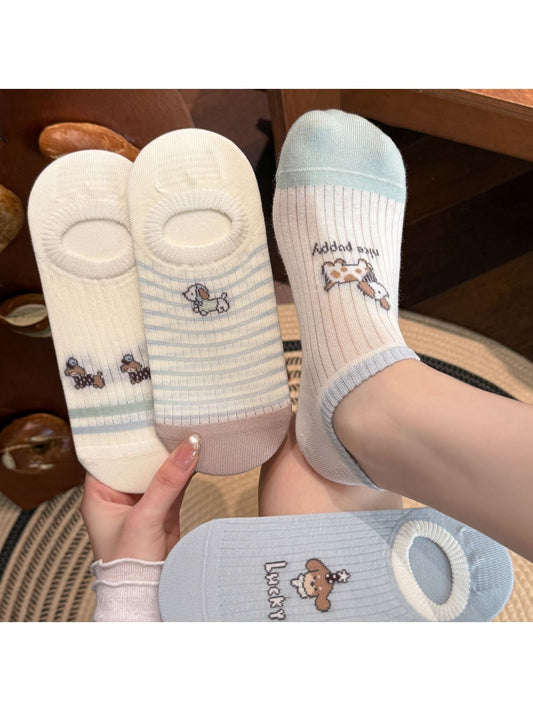 Rufia - Playful Striped Invisible Women's Socks