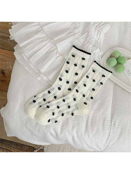 Rufia - Floral Lace Summer Socks - Sweet & Breathable
