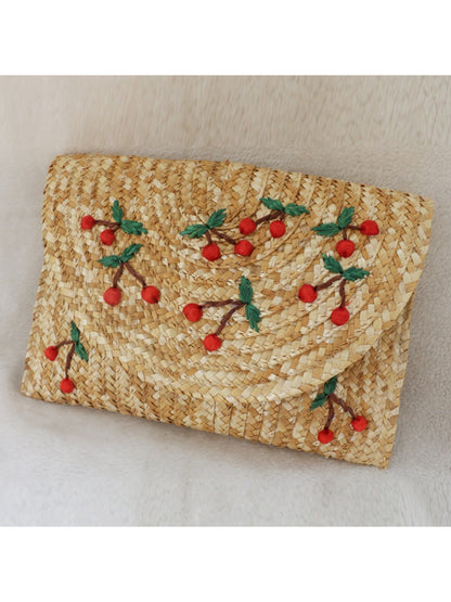 Cosbai Cherry Woven Clutch Bag product image
