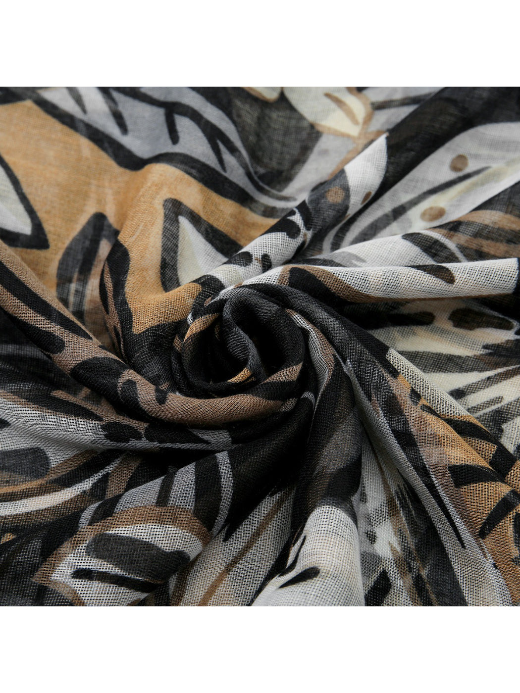 Scarvii – Spring Leaf Print Lightweight Scarf