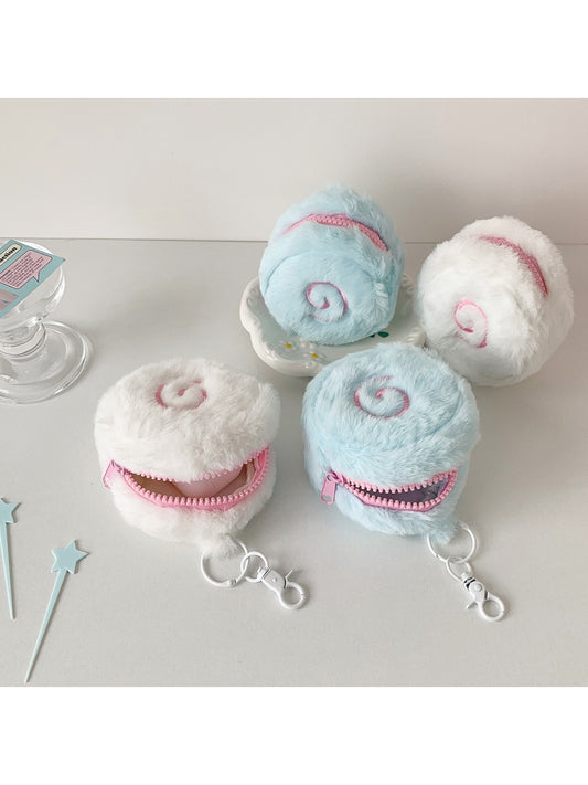 Cosbai - Embroidered Plush Coin Purse Charm Bag