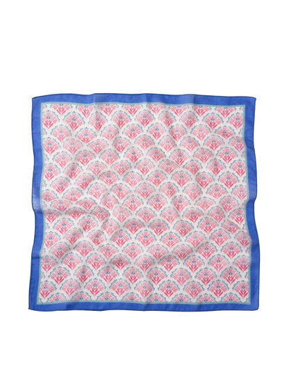 Scarvii - Vintage Classic Floral Print Square Scarf Bandana
