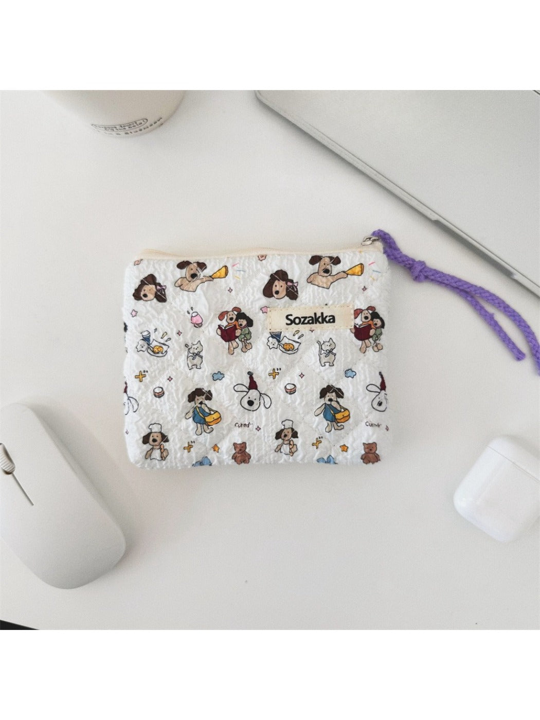 Cosbai - Soft Coin Purse & Pouch with Animals Pattern