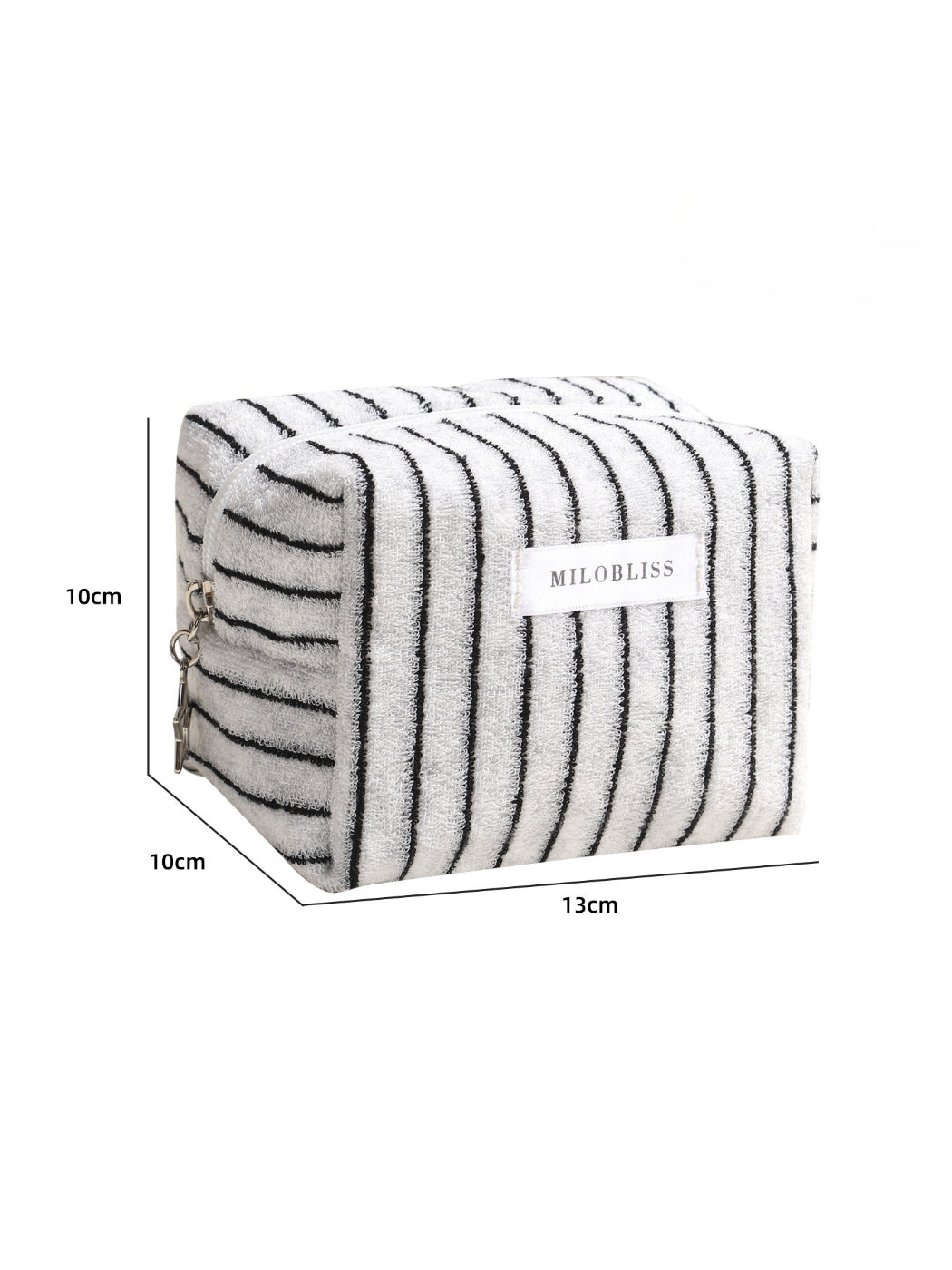 Cosbai - Textured Stripe Cosmetic Bag