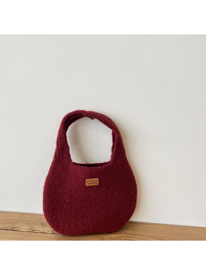 Cosbai - Rounded Knit Tote Bag