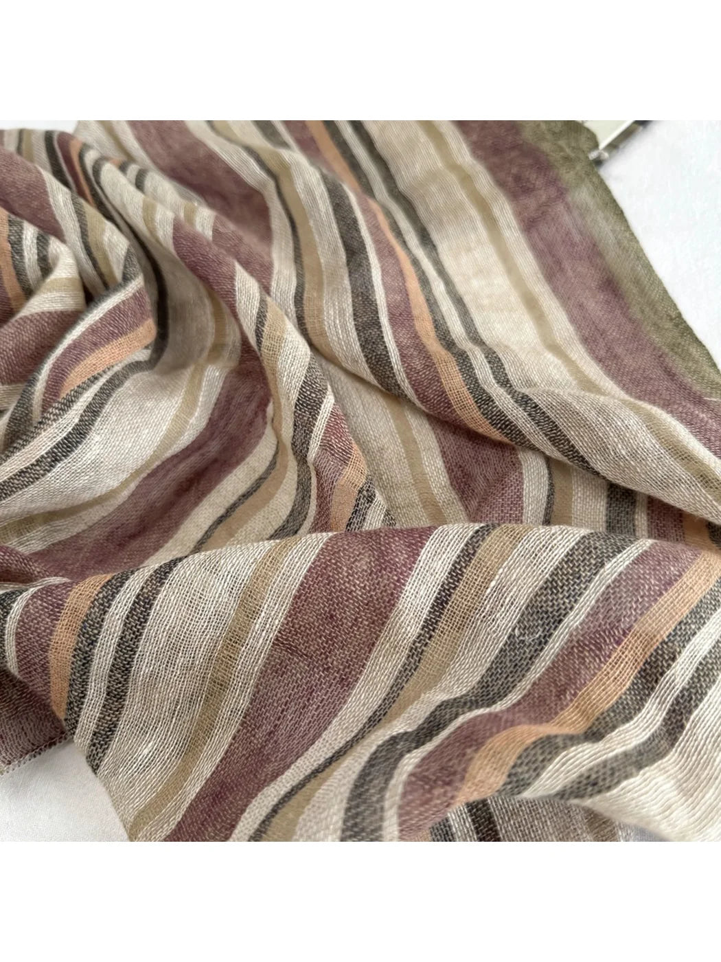 Scarvii - Sheer Stripe Square Scarf