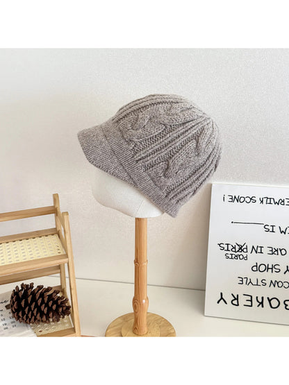 Haila - Red Cable Knit Beanie