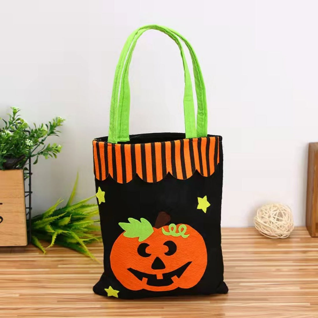 Cosbai - Halloween Themed Tote Bag with Cute Design