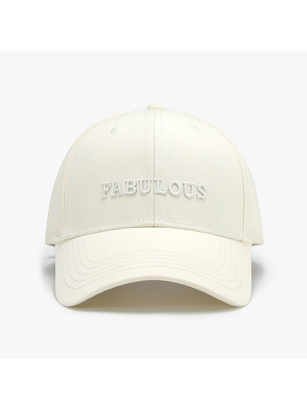 Haila - Adjustable Letter Detail Baseball Cap Hat