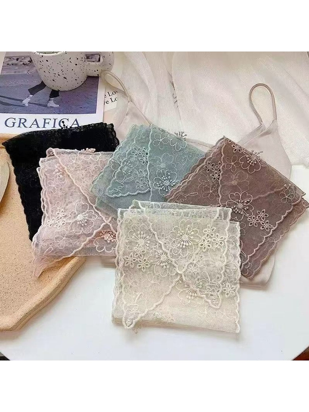 Scarvii - Sweet Style Lace Narrow Scarf