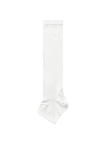 Rufia - Ribbed Open-Toe Over-the-Calf Socks