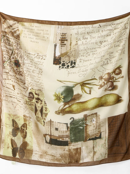 Scarvii - Ethnic Print Square Scarf & Shawl