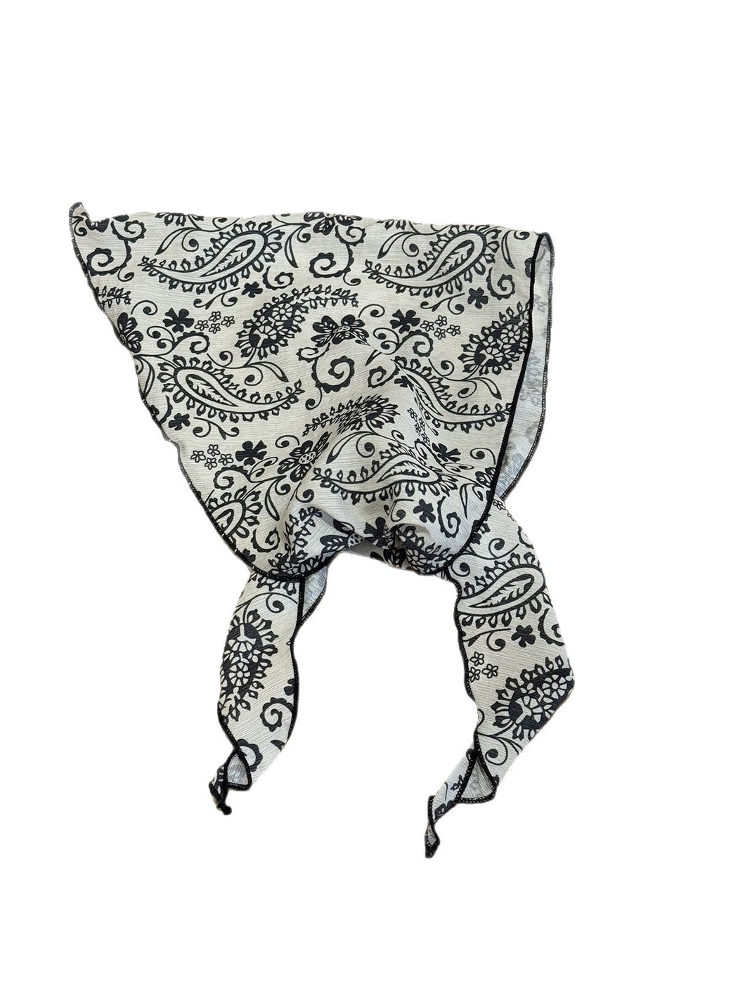 Scarvii - Paisley Floral Print Triangle Bandana