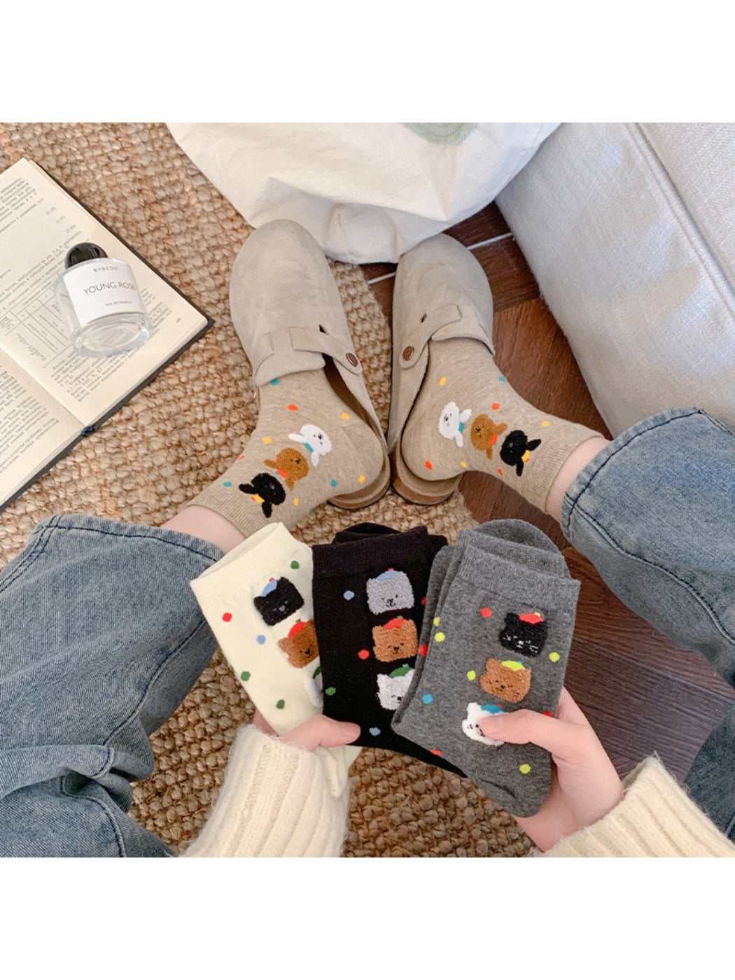 Rufia - Cute Animal Crew Socks product image 1