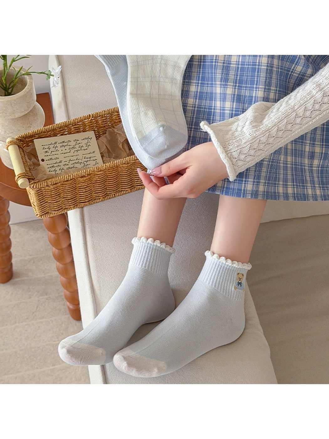 Rufia - Sweet Bow and Dot Women's Ankle Socks