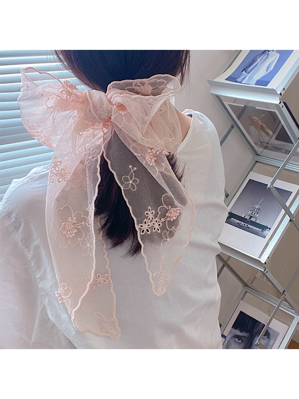 Scarvii - Sweet Style Lace Narrow Scarf