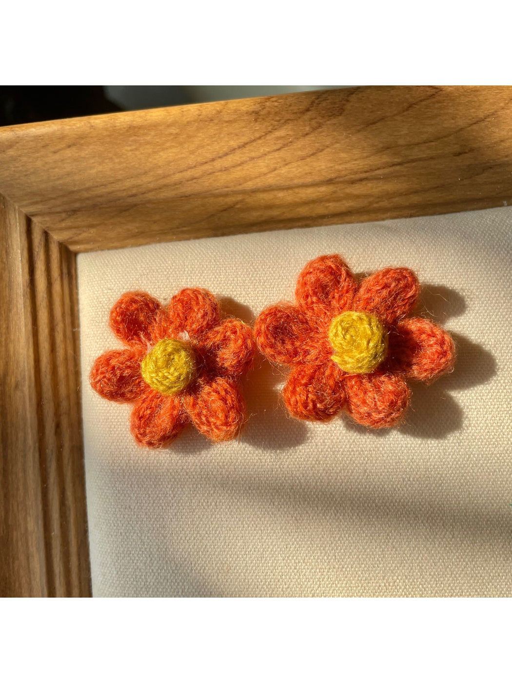Earwish - Crochet Flower Stud Earrings