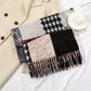 Scarvii - Geometric Pattern Tassel Winter Scarf