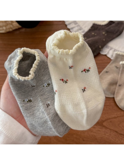 Rufia - Sweet Floral Low-Cut Women's No-Show Socks
