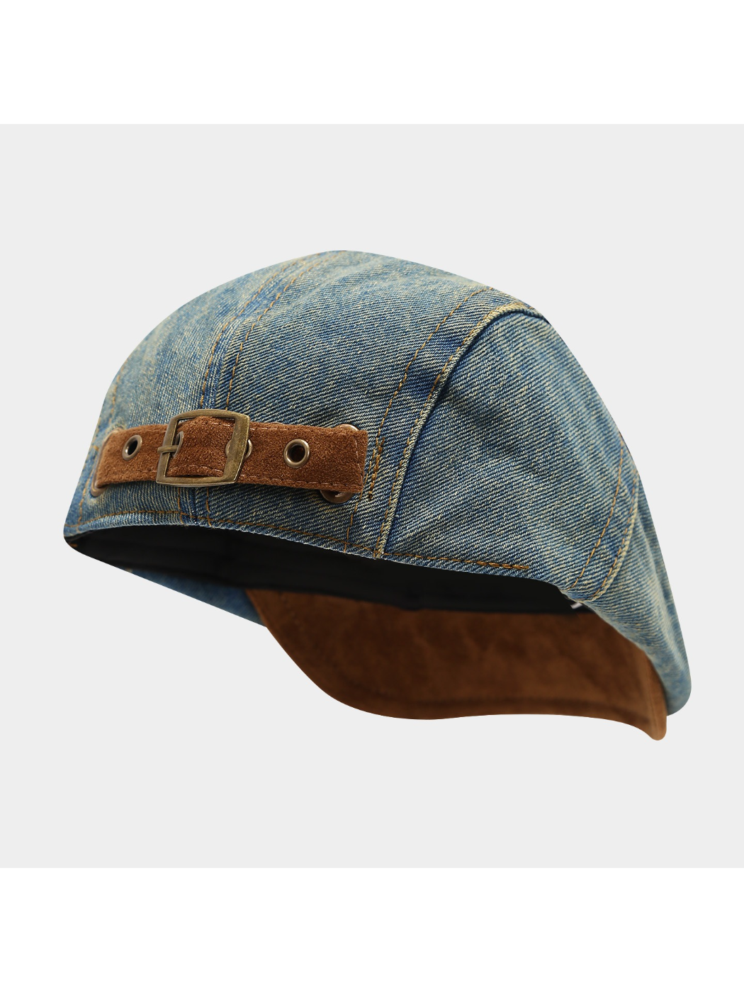Haila - Vintage Textured Newsboy Cap