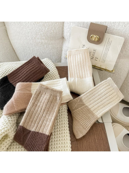 Rufia - Colorblock Cozy Crew Socks