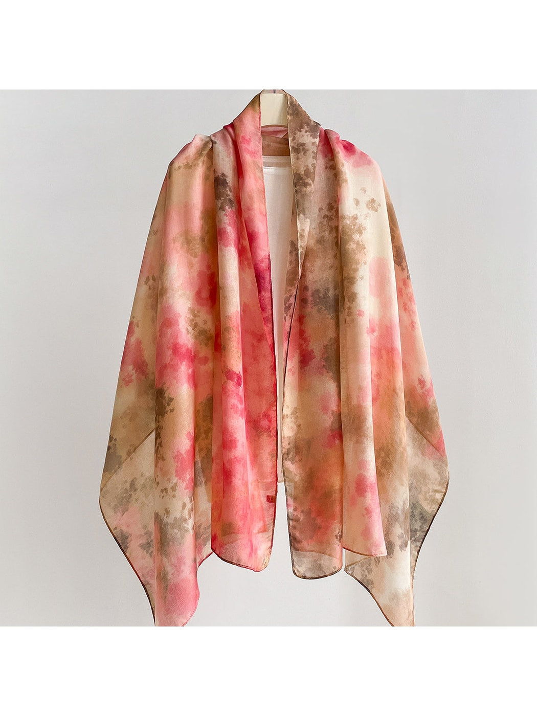 Scarvii - Vintage Floral Print Summer Wrap Scarf
