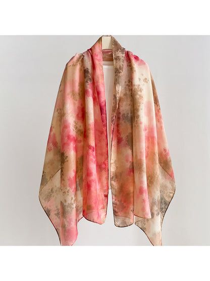Scarvii - Vintage Floral Print Summer Wrap Scarf