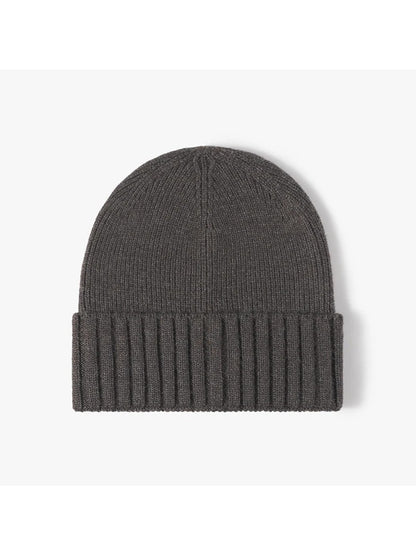 Haila - Classic Solid Ribbed Cuffed Beanie