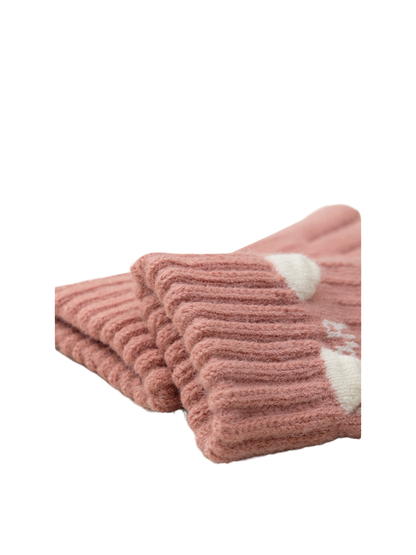 Close-up of the extended ribbed glove cuffs