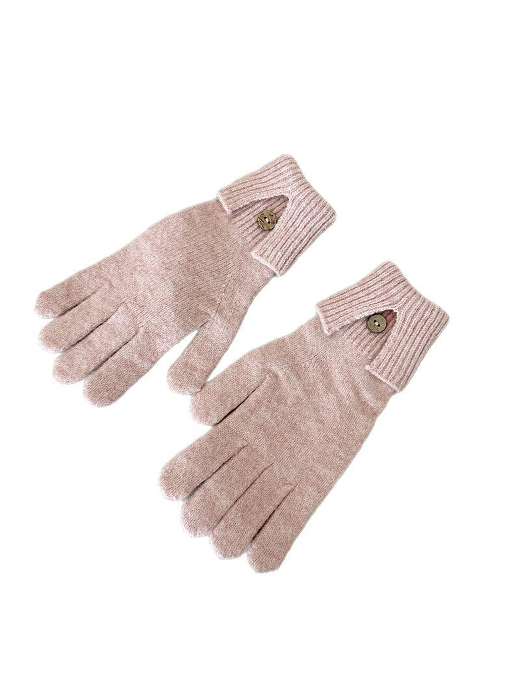 Blush Pink gloves on a white background, front view