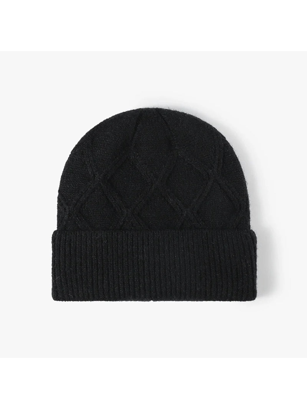 Haila - Diamond Textured Knit Beanie