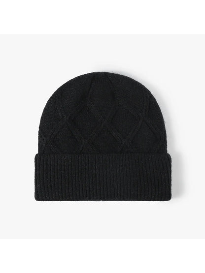 Haila - Diamond Textured Knit Beanie