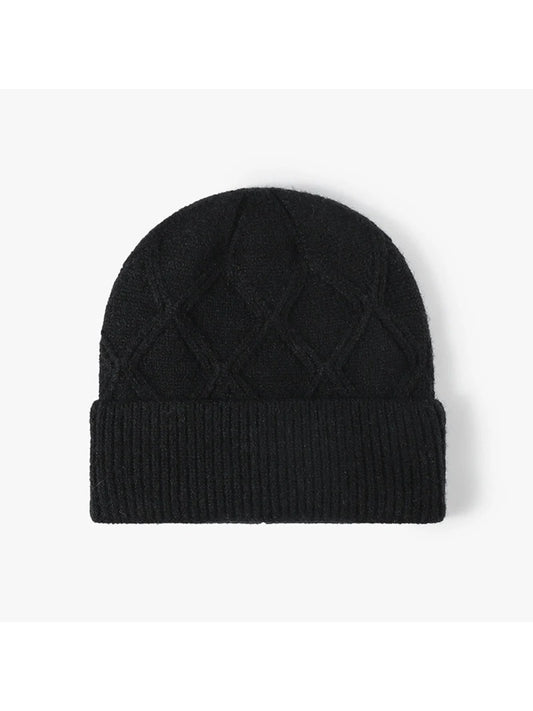 Haila - Diamond Textured Knit Beanie