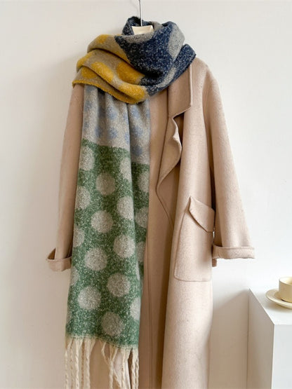 Scarvii - Bold Retro Polka Winter Scarf