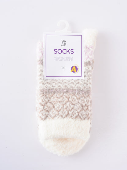 Rufia - Cozy Fleece Thick Mid-Calf Socks