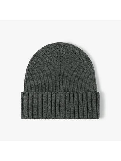 Haila - Classic Solid Ribbed Cuffed Beanie