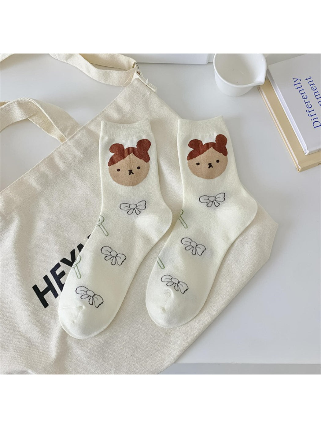 Rufia - Playful Illustration Crew Socks product image 5