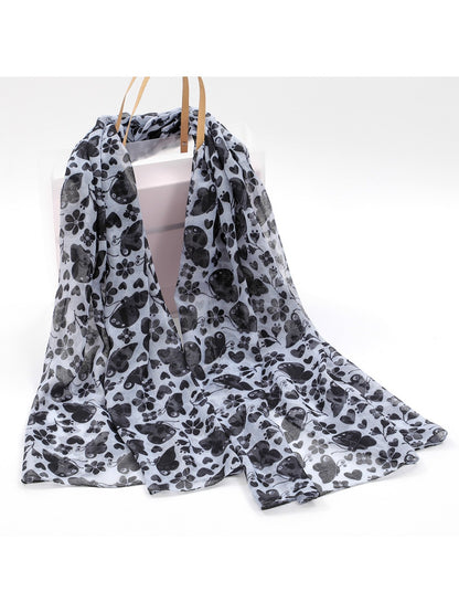 Scarvii - Butterfly Print Soft Christmas Gift Scarf