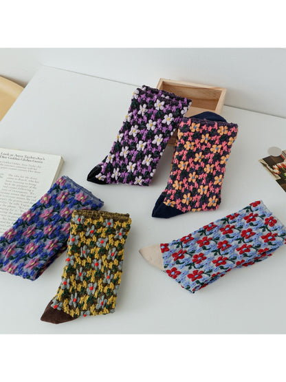Rufia Bloom Texture Knit Crew Socks product image 4